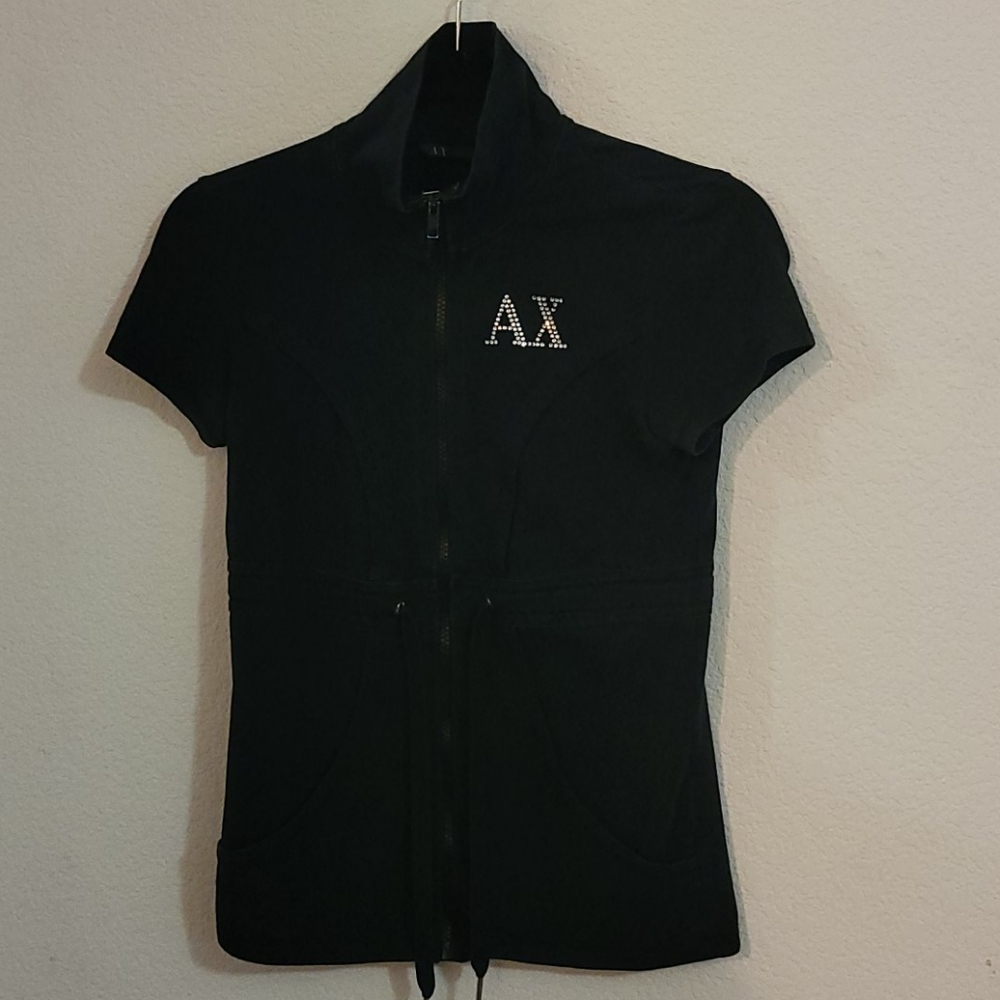 Armani Exchange athletic black top